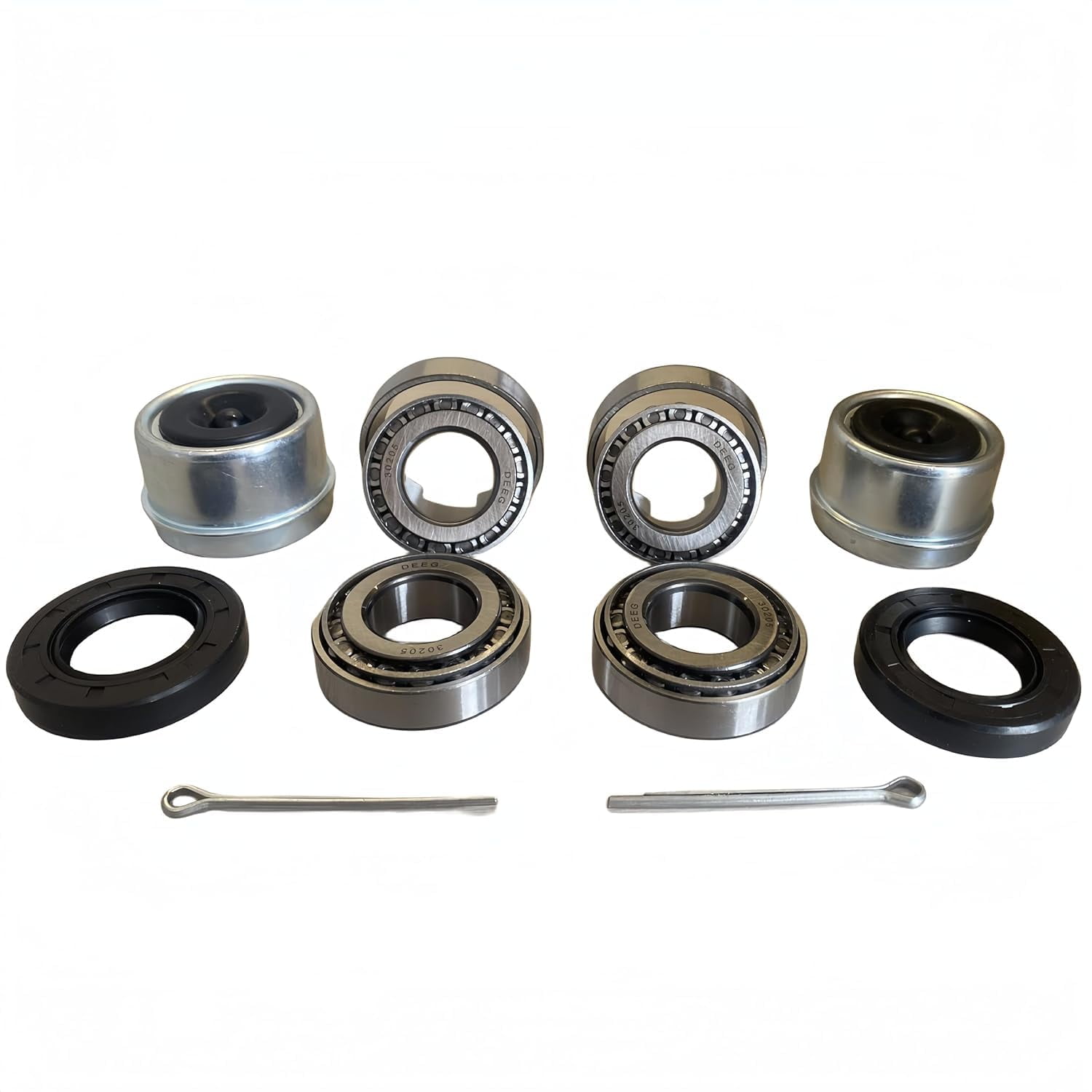 DEEG 2 Set Fits 25mm Axles Trailer Wheel Hub Kit, 30205 Bearings