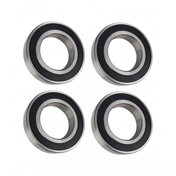 DEEG 4 Pcs R24-2RS Double Rubber Seal Bearings 1-1/2" x 2-5/8" x 9/16", Pre-Lubricated and Stable Performance Deep Groove Ball Bearings.