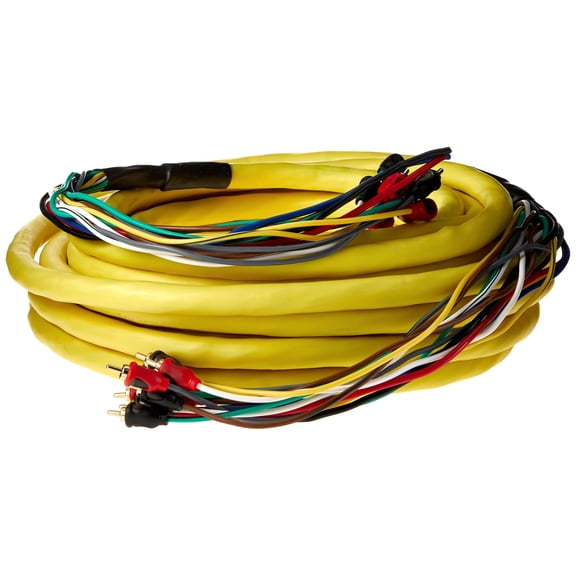 DEEJAY LED TBHMED36YELLOW DEEJAYLED Yellow 36FT 10RCA 3 Power Copp