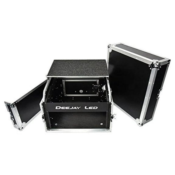 DEEJAYLED LED TBHM4ULT 4 Space Amp Rack with Laptop