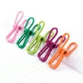 thumbnail image 1 of DEELLEEO 10PCS Utility Clothes Laundry Clips Multi Purpose Sealing Paper Pegs Pins For Clothesline, Bag, Steel Wire For Office Stationery And Home Use, 1 of 4