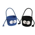 thumbnail image 1 of DEELLEEO 1PCS Cute Big-Eyed Storage Basket with Handle for Cosmetics, Snacks, Toys, and Desktop Organization (20x15CM),Blue, 1 of 5
