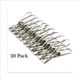 thumbnail image 1 of DEELLEEO 20 Pack Stainless Steel Clothes Pins, Utility Clips Hooks Clothespin Clothesline Clip for Home Laundry Office Outdoor Indoor Drying Cord Kitchen Tools Fastener, 1 of 5