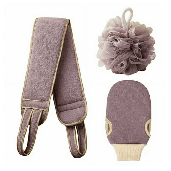 DEELLEEO 3 pack Loofah Sponge Pads, Loofah Back Scrubber, Exfoliating Back Scrubber for Shower for Men and Women, Deep Clean & Invigorate Your Skin,Exfoliating Scrubber Sponge Glove(Green)