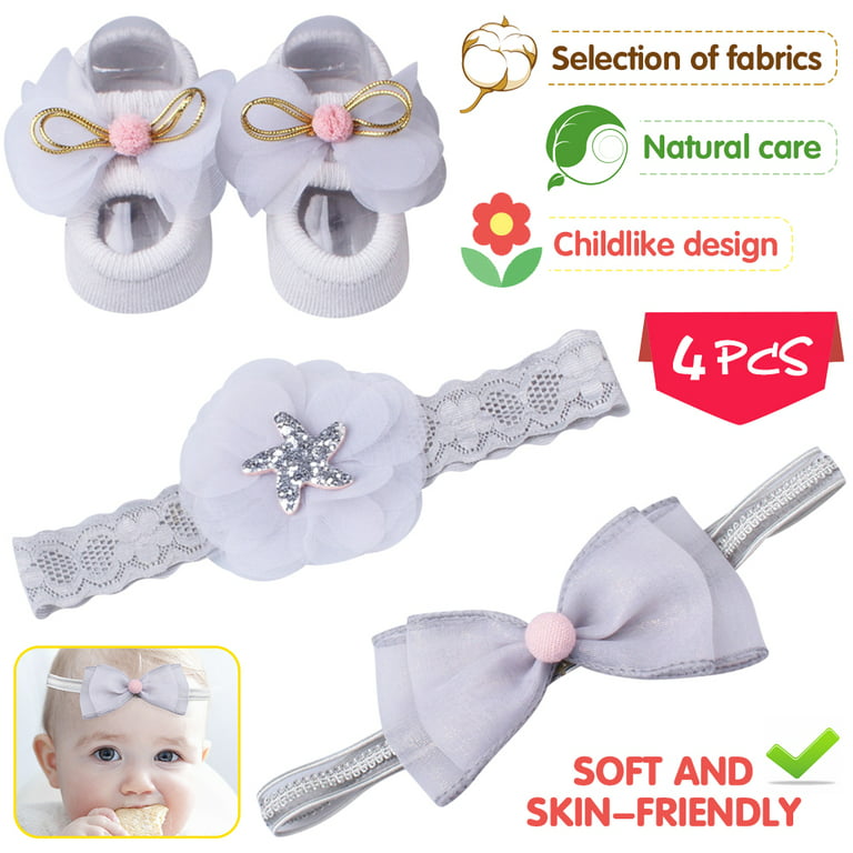 Fashion 4PCS Most Beautiful Lace Baby Girls Socks(0-2Yrs