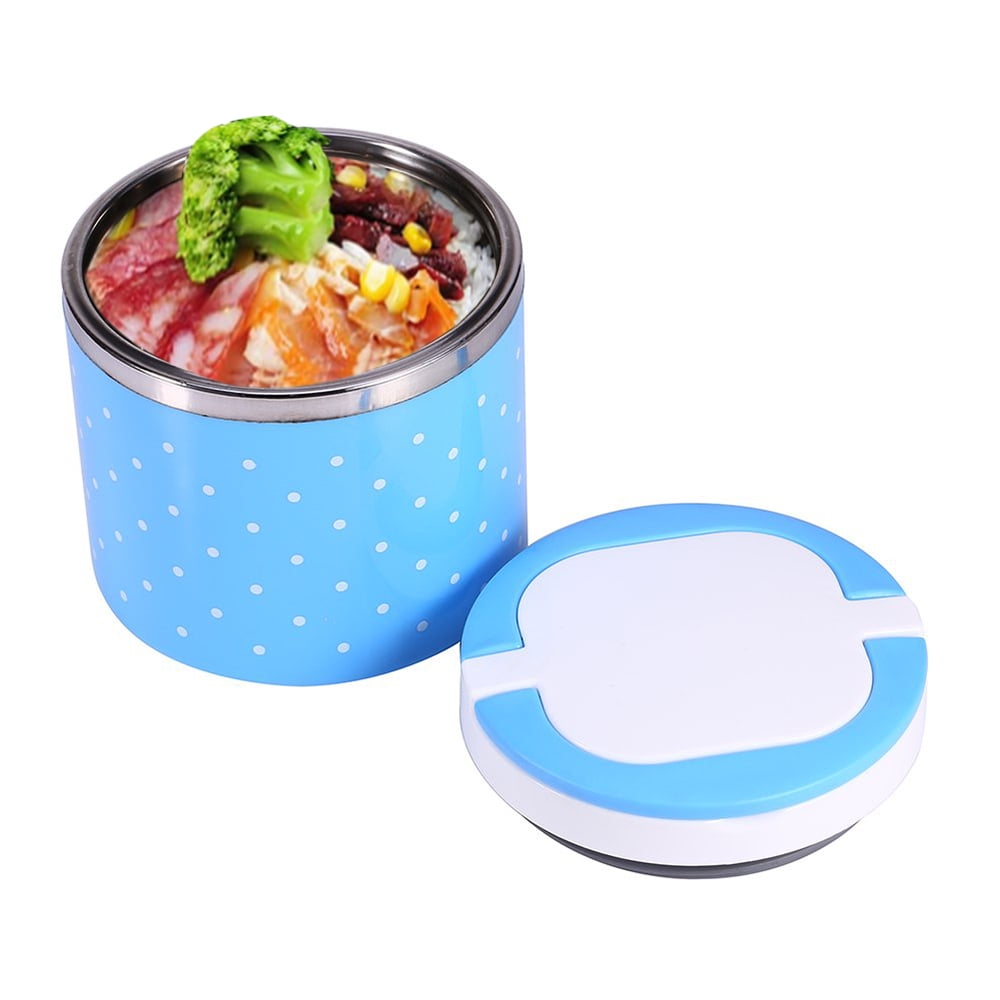 DEELLEEO Bento Box Adult Lunch Box , 2-Tier Stainless Steel Stackable ...
