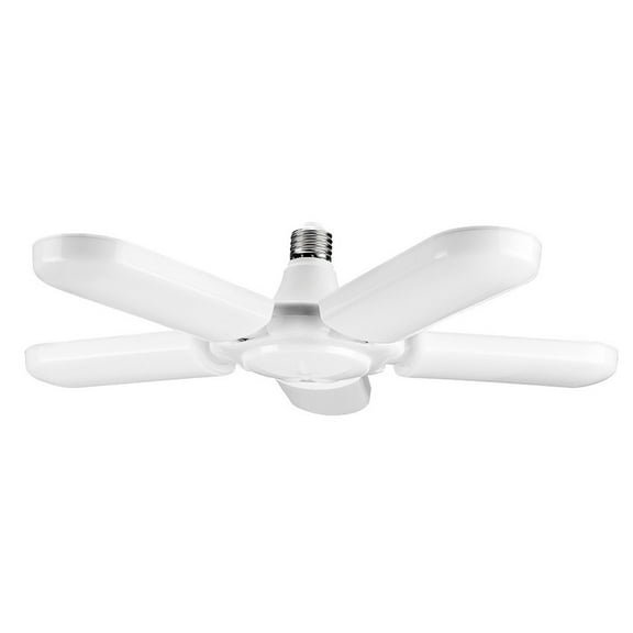 DEELLEEO E27 5 Blades LED WorkShop Garage Lights,Deformable LED Garage Ceiling Lights, Garage Led Light, Super Bright Led Shop Lights, Ideal for Garage