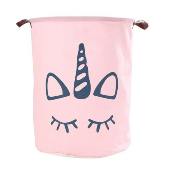 DEELLEEO Enchanting Nordic Elegance: Colorful Printing, Creative Patterns, and Oversized Unicorn Storage Bucket for Home