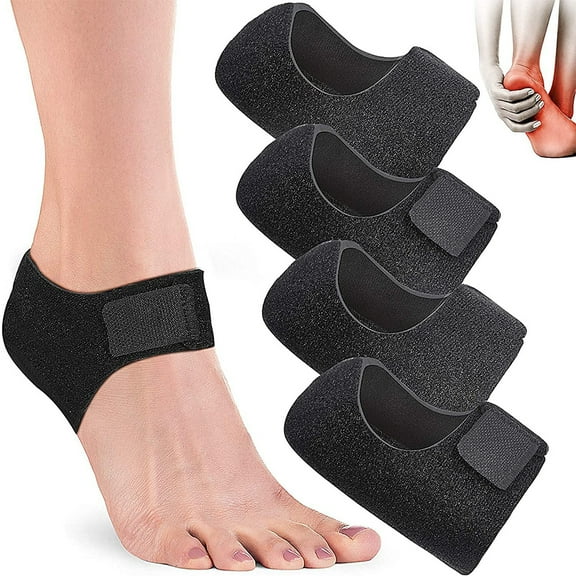 DEELLEEO Heel Cushion 4PCS Gel Heel Cups for Heel Pain Plantar Fasciitis, Heel Pads Great for Aching Feet, Tendinitis, Bone spur, Cracked Heel Repair for Men Women (L)