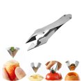 thumbnail image 1 of DEELLEEO Stainless Steel Strawberry Huller Fruit Peeler Pineapple Corer Slicer Cutter Kitchen Knife Gadgets Pineapple Slicer Clips, 1 of 5
