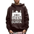 thumbnail image 1 of DEEN OVER DUNYA Print Boy's Casual Hoodie Long Sleeve Comfy Loose Spring Fall Pullover Outdoor Casual Sweatshirt From 5T-14Y, 1 of 8