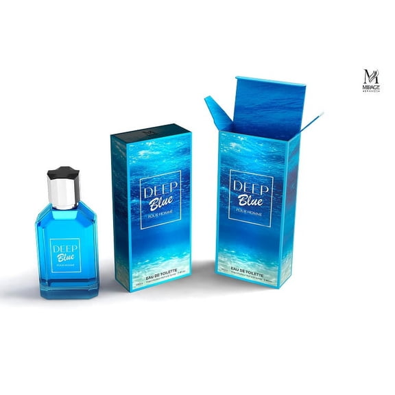 DEEP BLUE Men's Designer 3.4 oz EDT Cologne spray