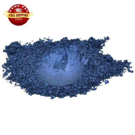 DEEP BLUE NAVY BLUE LUXURY MICA COLORANT PIGMENT POWDER COSMETIC GRADE 2 OZ