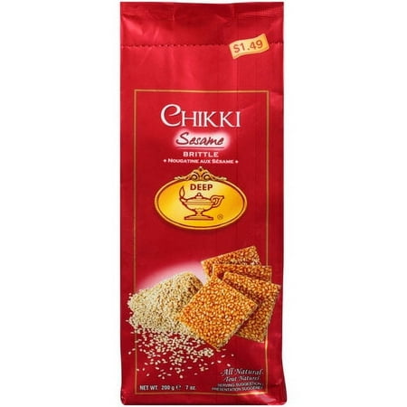 DEEP Chikki Sesame Brittle, 7 oz