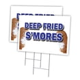 thumbnail image 1 of DEEP FRIED SMORES 2 Pack Of 18" x 24" Yard Sign & Stake | Advertise Your Business | Stake Included Image On Front Only | Made in The USA, 1 of 3