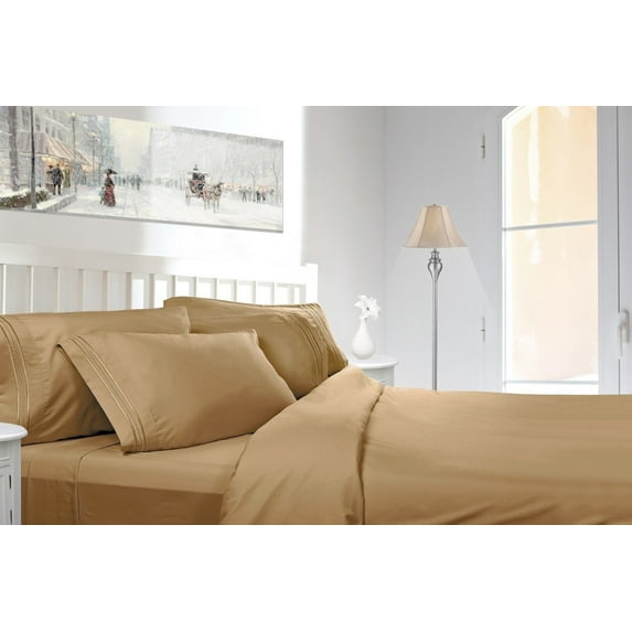 DEEP POCKET 4 PIECE BED SHEET SET 26 COLORS ALL SIZES AVAILABLE