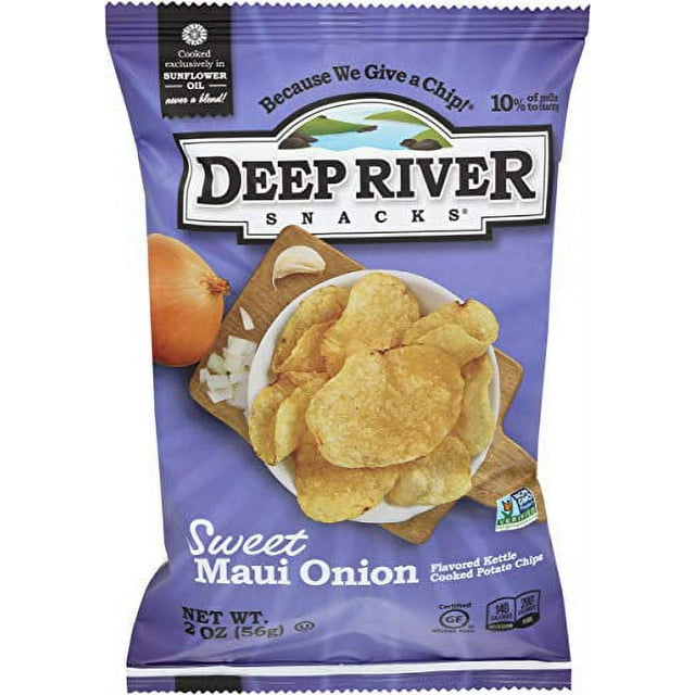 DEEP RIVER SNACKS Sweet Maui Onion Potato Chips, 2 OZ