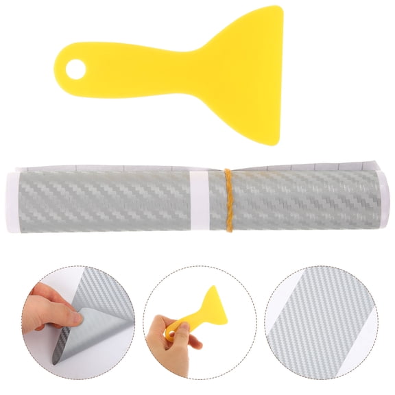 DEEPCRAFF 1 Set Car Door Edges Protector Carbon Fiber for Daily Use 5.89X0.79X0.79In