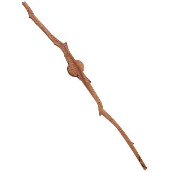 DEEPCRAFF 1 Set Clock Repair Replacement Parts Brown Wood Elegant Design For Diy Making 4.72X0.59X0.12In