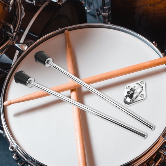 DEEPCRAFF Silver Drum Display Stand Cylindrical 1Set 3in Diameter