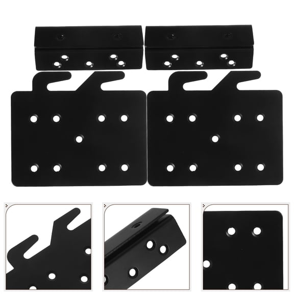 DEEPCRAFF 1 Set Heavy Duty Bed Rail Hooks Black For Replacement Parts For Homeowners