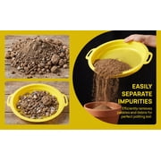 DEEPCRAFF Deepcraff Yellow Mesh Pan for Plated Gold Panning, Durable and Portable, 1Set