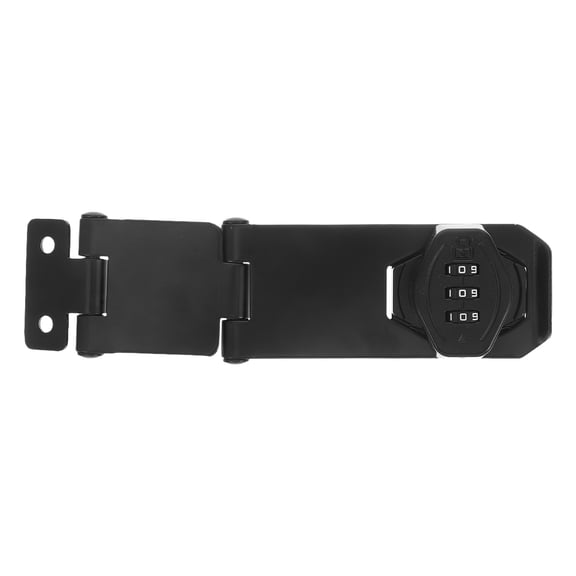 DEEPCRAFF Black Stainless Steel Combination Cabinet Lock Set, Modern Security Solution for Office Drawers and Storage
