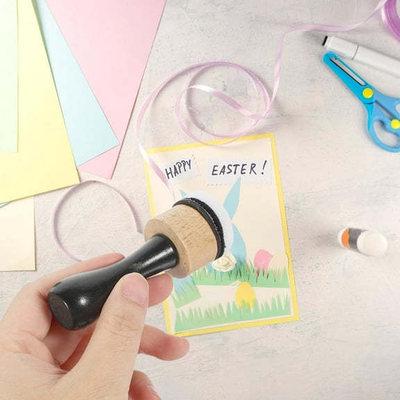 DEEPCRAFF 1 Set Painting Blending Brush Wood Handle Assorted Color Ink Blending Tool Family Time Young