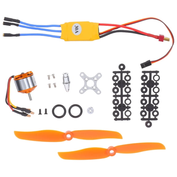 DEEPCRAFF 1 Set Brushless Motors Set Plastic Precise Speed Control for Helicopter RC Brushless Motor and Airplane