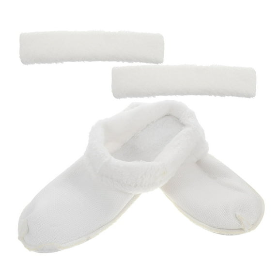 DEEPCRAFF 1 Set Shoe Liners Furry Material Warm Lining Washable For Indoor Use Cold Weather