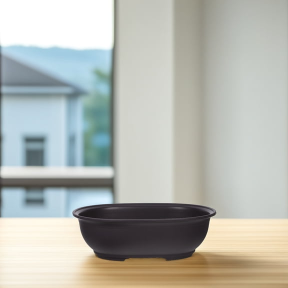 DEEPCRAFF 1Set Versatile Dark Brown Plastic Planter Pot for Home and Office Use