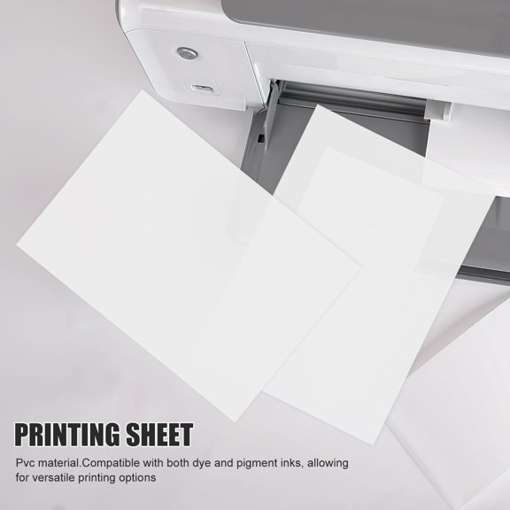 DEEPCRAFF 10 Sheets Printable PVC Bookmark Sheets with Cards, Blank Bookmarks for Designers, Crafts and Custom Printing