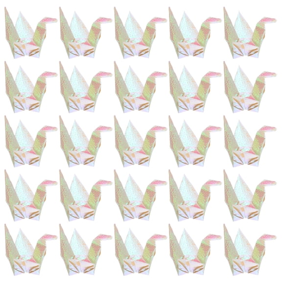 DEEPCRAFF 100Pcs Premade Paper Cranes Streamers Multi Paper Outdoor Party Decorations
