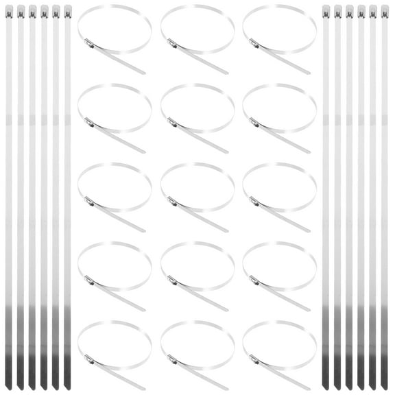 DEEPCRAFF 100Pcs Easy Install Stainless Steel Fence Ties for Outdoor Chain Link Fence and Trellis