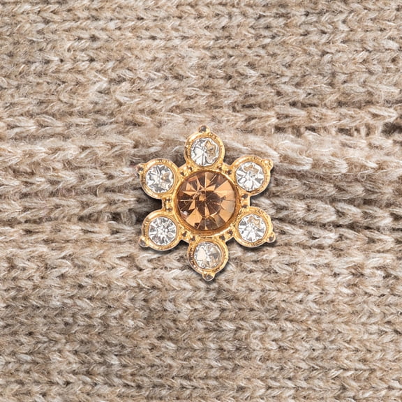 DEEPCRAFF 100Pcs DIY Craft Buttons Glass Rhinestone Embellishments for Clothing Hats Belts Bags