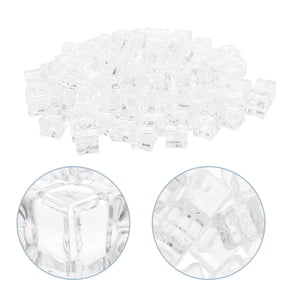 DEEPCRAFF 100 Pcs Acrylic Faux Decorative Simulated Ice Props for Weddings, Parties, and Special Events