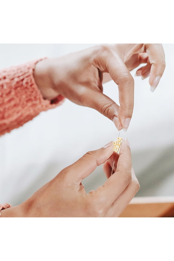 100Pcs Golden 2024 Number Charms for Handmade Jewelry Crafting and Keychain Decoration