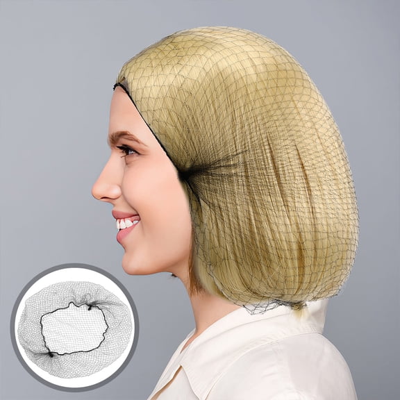 DEEPCRAFF 100Pcs Mesh Hair Net Black Invisible Soft Hair Wrap for Bun Style and Special Events