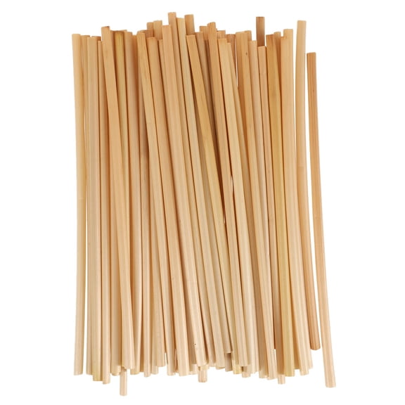 DEEPCRAFF 100Pcs Natural Wheat Straw Bee Nesting Tubes Khaki Bee House Parts for Pollination