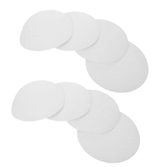 DEEPCRAFF 100Pcs Beige Pizza Box Paper Liners Corrugated Non Stick Greaseproof Sheets for Pizza