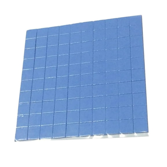 DEEPCRAFF 100Pcs Silicone Heat Conductive Pad for Ic Chip Blue Computer Cooling Accessory