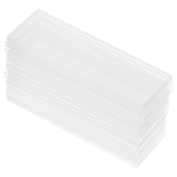 DEEPCRAFF 100Pcs Smooth Surface Transparent Glass Microscope Slides for Biological and Cell Study Laboratory Use