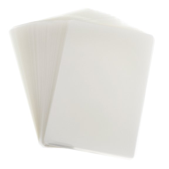 DEEPCRAFF 100Pcs Waterproof Transparent Laminating Film Clear Protective Thermal Sheets for Car Photo Protection