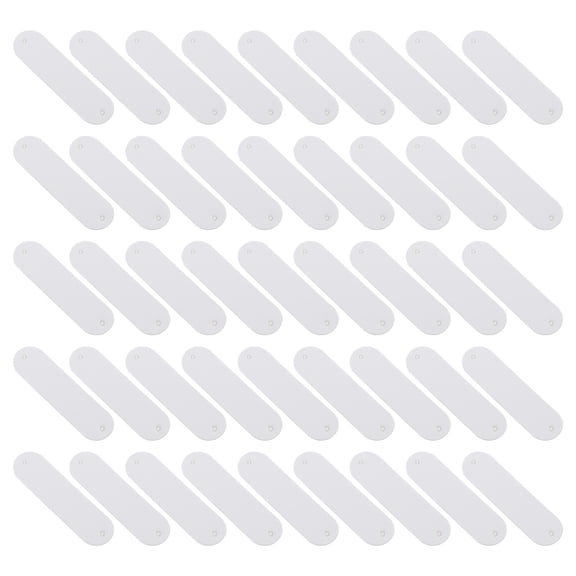 DEEPCRAFF 100-Pack White Clothing Label Tags for Custom Apparel, Flexible Fabric Tags for Sewing and Crafting