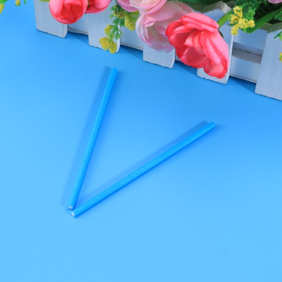DEEPCRAFF 100pcs Cookie Candy Sticks for Birthday Party Simple Design Paper Random Color