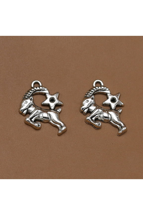 Cute Charms for Jewelry Making Animal Shaped Goat 10Pcs