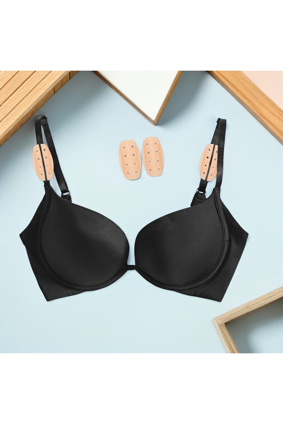 10Pairs Thin Invisible Silicone Shoulder Pads for Bra Strap Cushion and Comfort Beige