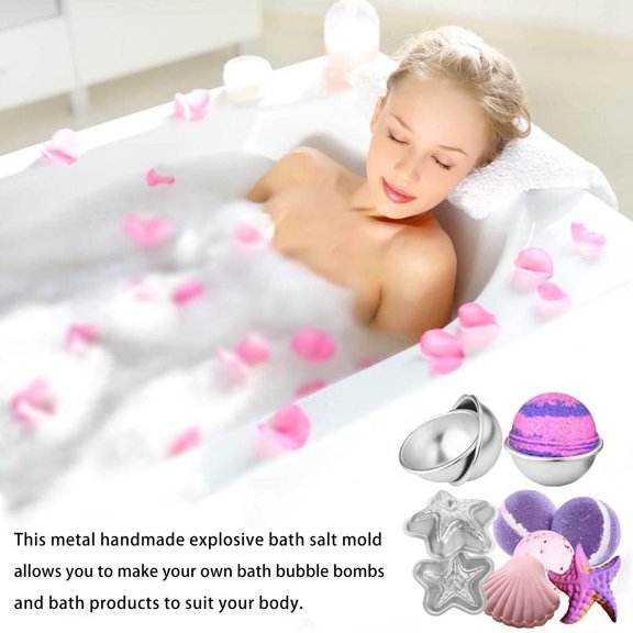 DEEPCRAFF Creative Design Mold in Plated Silver for Bath Bombs and Baking Non-Stick Surface