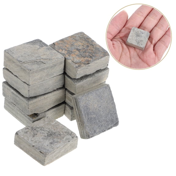 DEEPCRAFF 10Pcs Fish Tank Rocks Natural Aquarium Decor for Turtle Tank Landscaping