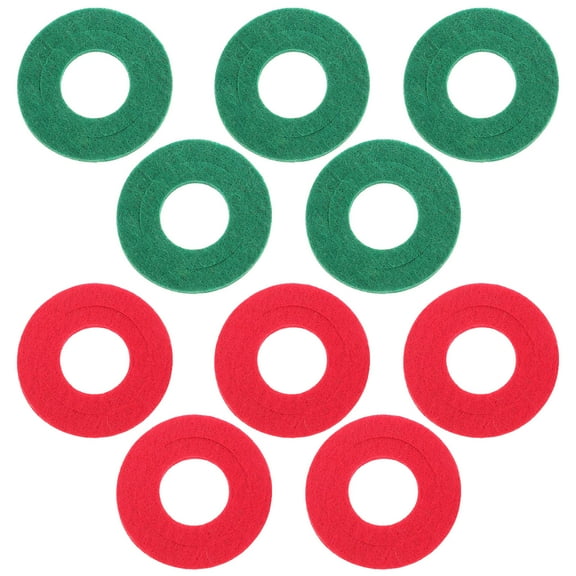 DEEPCRAFF 10Pcs Battery Terminal Washers Round Plastic Leakproof Filler Pad For Automotive Use 4.4X4.4X0.2In